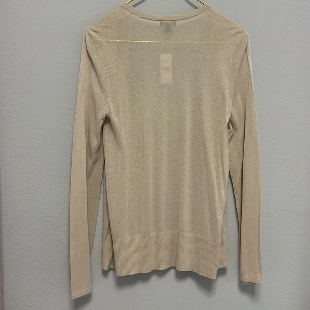 Nwt Ann Taylor Factory Cardigan Open front. Ribbed cuffs & hem. S & M - Picture 8 of 8